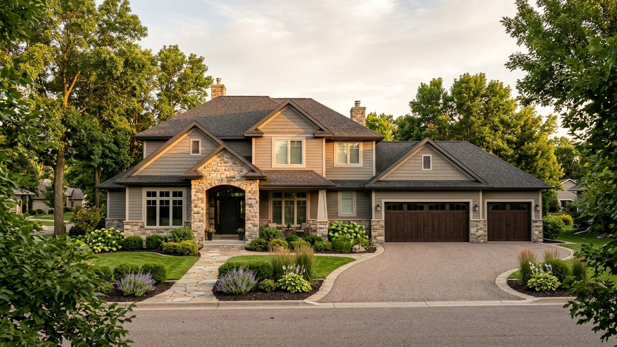 Exterior of a move-up home in Yankton, South Dakota.